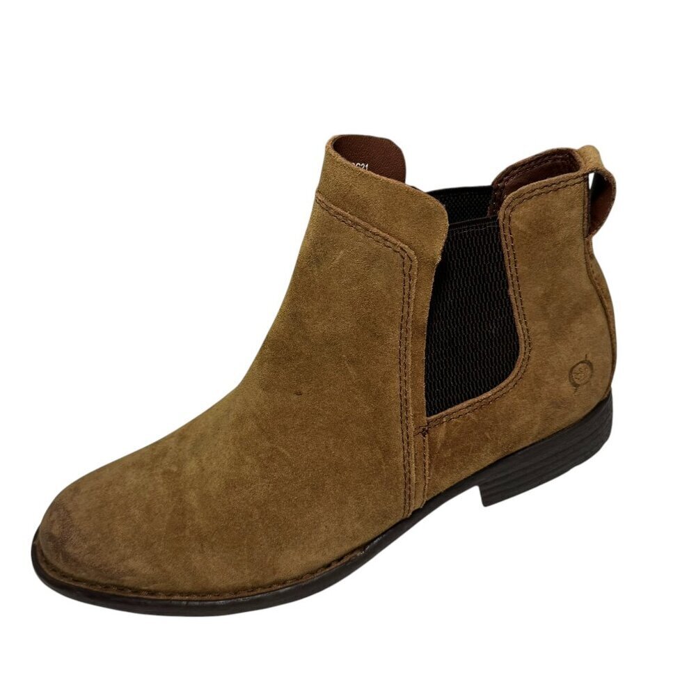 Born Tan Suede Ankle Booties